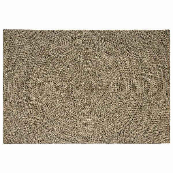 vidaXL Kusové koberce Prírodná a čierna 240 x 340 cm Juta