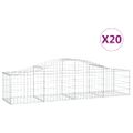 vidaXL Oblúkový gabionový kôš 20 ks 200x50x40/60 cm pozinkované železo
