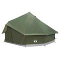 vidaXL Tipi stan 10-miestny Olivovo zelená Polyester a oceľ