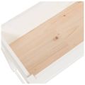 vidaXL Kvetináč biely 78x40x81 cm borovicový masív