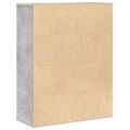 vidaXL Knižnica betónová sivá 60x24x76,5 cm kompozitné drevo