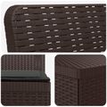 vidaXL Záhradný gauč pre 4 osoby s vankúšmi v ratanovom vzhľade PP