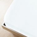 vidaXL Priliehavé prestieradlo Jersey biele 160x200 cm bavlna