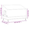 vidaXL Obaly na 2-sedad. lavice 2 ks 132x71x56/81 cm 600D oxford látka