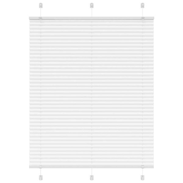 vidaXL plisovaná roleta biela 105x150 cm šírka látky 104,4 cm
