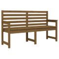 vidaXL Záhradná lavica medovohnedá 159,5x48x91,5 cm masívna borovica