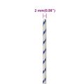 vidaXL Lodné lano biele 2 mm 50 m polypropylén