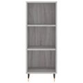 vidaXL Komoda sivý dub sonoma 34,5x32,5x90 cm kompozitné drevo