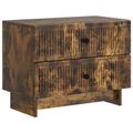 vidaXL Nočný stolík Dymový dub 62 x 34,5 x 47,5 cm Kompozitné drevo