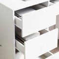 vidaXL Stôl Biela Kompozitné drevo 90 x 37,5 x 75 cm