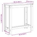 vidaXL Barový stôl 102 x 50 x 103.5 cm Kompozitné drevo Čierny dub