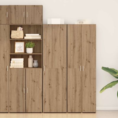 vidaXL Highboard 2 pcs Remeselný dub 50 x 42,5 x 185 cm