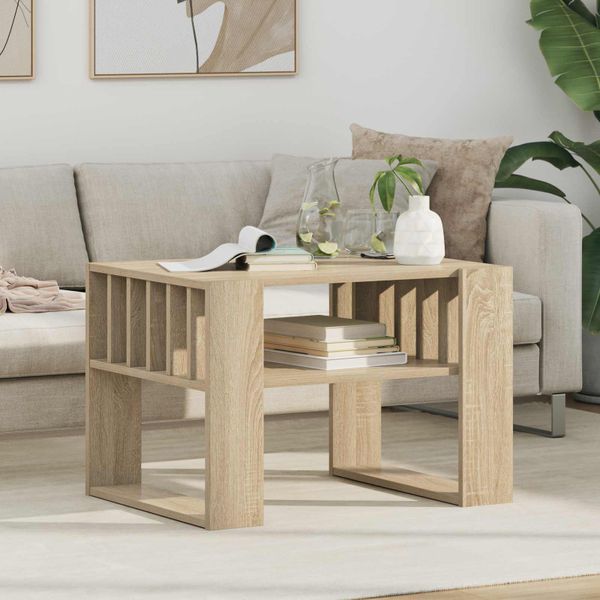 vidaXL Konferenčný stolík Sonoma dub 66 x 49,5 x 45 cm