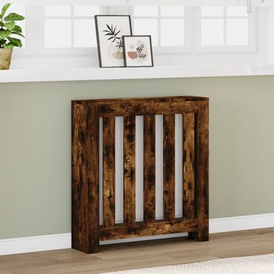 vidaXL Kryt na radiátor dymový dub 78x20x82 cm kompozitné drevo