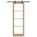 vidaXL Posuvné dvere Prírodná 78 x 232 cm