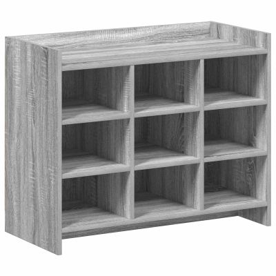vidaXL Skriňa na topánky s úložiskom Sivý Sonoma 85 x 39,5 x 70 cm