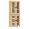vidaXL Vysoká skrinka dub sonoma 69,5x34x180 cm spracované drevo