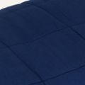 vidaXL Záťažová prikrývka modrá 200x230 cm 13 kg látka
