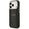 Puzdro Guess pre iPhone 17 Pro HC MAGSAFE PU S 4G PU PRUHOVANÉ čierne