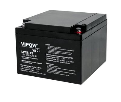 Batéria olovená 12V 26Ah VIPOW BAT0270
