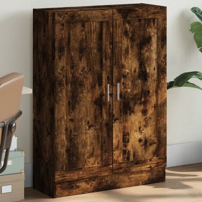 vidaXL Knižnica dymový dub 82,5x30,5x115 cm kompozitné drevo