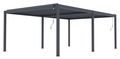 Bioklimatická pergola G21 Austin Premium 6x4 m, antracitová hliníková