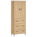 vidaXL Vysoká skrinka dub sonoma 69,5x34x180 cm spracované drevo