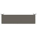 vidaXL Vankúš na lavičku SOEST 100% polyester Sivá 150 x 40 x 8 cm