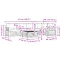 vidaXL Záhradná súprava gaučov 6 ks Biela a béžová Polyester
