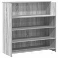 vidaXL Recepčný stôl sivý dub sonoma 200x50x103,5 cm kompozitné drevo