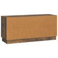 vidaXL TV skrinka 102 x 34,5 x 47 cm Dymový dub Kompozitné drevo