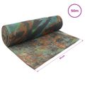 vidaXL Jutový rol Maskáčová 50 x 5000 cm