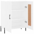 vidaXL Komoda biela 69,5x34x90 cm kompozitné drevo