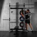 Multifunkčný skladací posilňovací stojan - Power Rack HMS KLT34 sivý