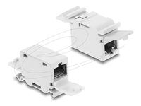 RJ45 spojka Cat.6A jack na jack s du