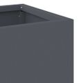 vidaXL Zvýšený záhradný kvetináč Antracit 60 x 26 x 45 cm Oceľ