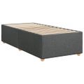 vidaXL Boxspring posteľ s matracom tmavosivá 90x200 cm látka