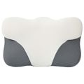 vidaXL Vankúš na krk Biely Pamäťová pena 57 x 36 x 13 cm