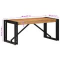 VidaXL Konferenčný stolík 80x40x35 cm Masívne drevo Akácia
