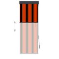 vidaXL Vonkajšia zatemňovacia roleta 60x250 cm oranžová a hnedá