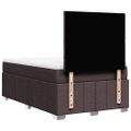 vidaXL Boxspring posteľ s matracom tmavohnedá 120x190 cm látka