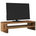 vidaXL Stojan na monitor staré drevo 54x22x15 cm kompozitné drevo