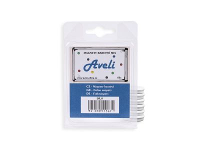 Set magnetov AVELI, biela farba