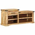 vidaXL lavička Hnedá 110 x 35 x 50 cm Hrubé mango