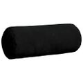 vidaXL Podložkové vankúše 2 pcs Čierna Ø 15 x 40 cm Mikrovlákno