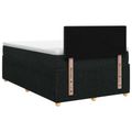 vidaXL Posteľ boxspring s matracom Čierna 120 x 190 cm Látka