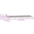 vidaXL Strieška na dvere čierna 350x100 cm polykarbonát