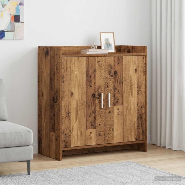 vidaXL Servírovacia skriňa Staré drevo 72 x 36 x 80 cm