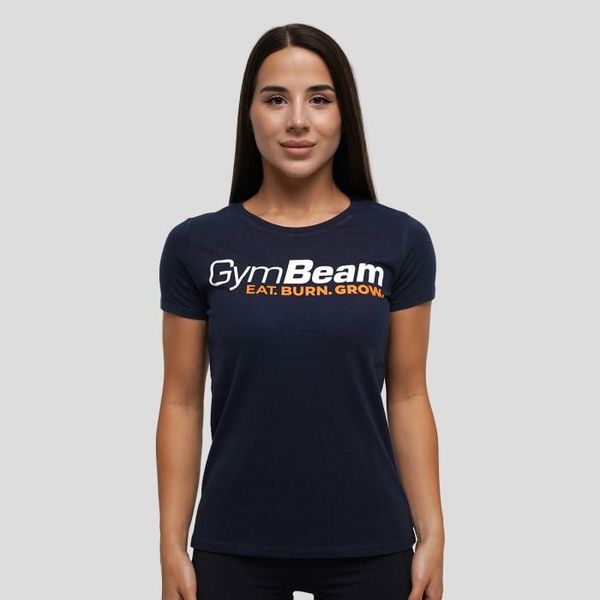 Dámske tričko Grow Navy - GymBeam, veľkosť M, veľkosť oblečenia M