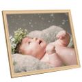 vidaXL Fotorámiky na stenu alebo stôl 3 ks bledý dub 70x90 cm